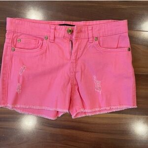 DKNY pink jean shorts